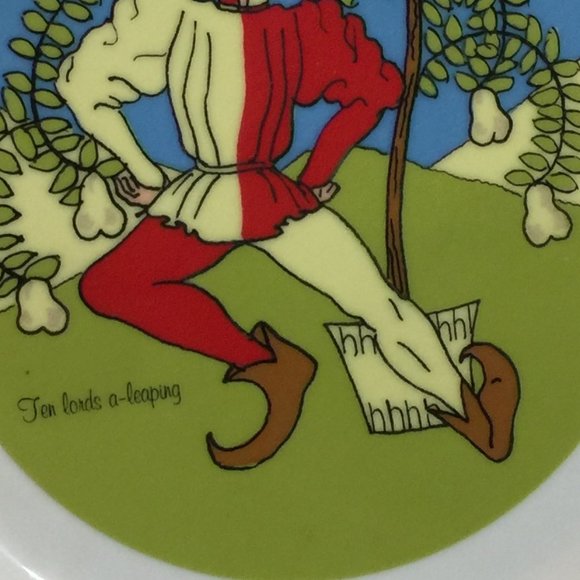 Twelve Days Of Christmas 10 Inch Plate Ten Lords - Picture 2 of 6